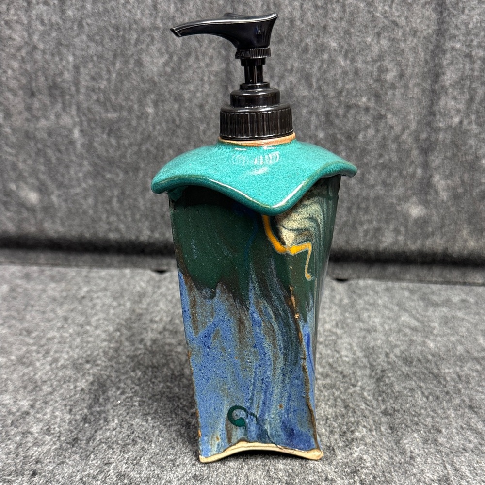 Old Farmhouse Pottery Ceramic Soap Dispenser